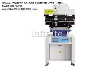 Stampante per pasta saldante su guida di scorrimento semiautomatica per PCB 320 * 1500 mm