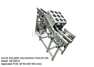 Interfaccia SMEMA Trasportatore di scarico per saldatura ad onda per dimensioni PCB 50 * 50 - 445 * 350 mm
