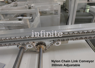 Trasportatore SMT a rulli metallici Trasportatore a maglie PCB a catena in nylon da 4000 mm