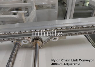 Trasportatore a maglie di catena in nylon regolabile 1m 2m Lunghezza 460mm PCB
