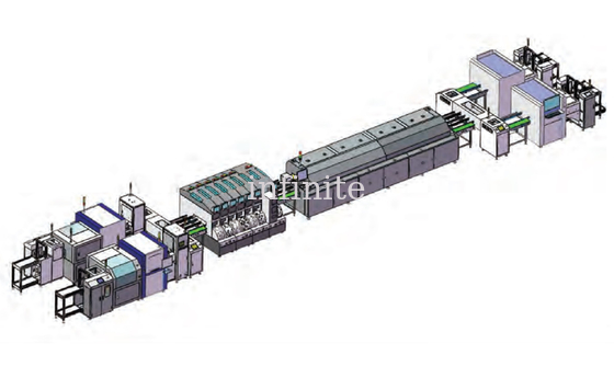 Linea di assemblaggio SMT ad alta velocità Schema di cablaggio a doppio binario A