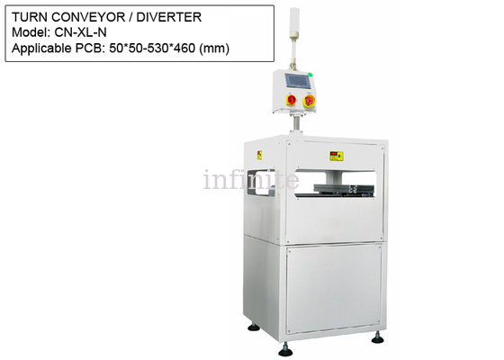 PWB 50*50mm - 530*460mm di dimensione XL del trasportatore di giro del PWB da 90 gradi