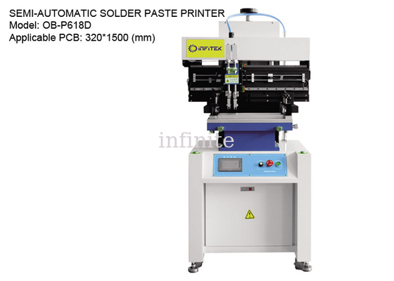 Stampante per pasta saldante su guida di scorrimento semiautomatica per PCB 320 * 1500 mm