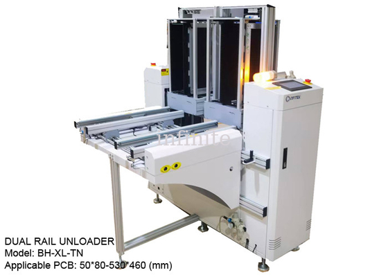 Caricatore e scaricatore PCB a doppia guida Caricatore e scaricatore PCB da 300 VA per PCB di dimensioni XL