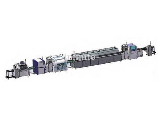 Linea di assemblaggio SMT monorotaia Attrezzatura della linea di produzione SMT CE
