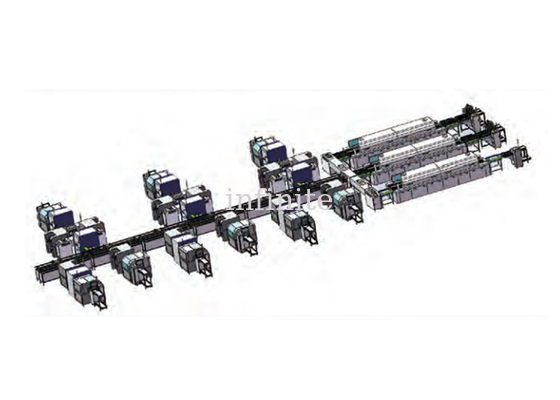 Linea di assemblaggio SMT multifilo Schema di cablaggio del forno di riflusso della cinghia a rete a tre riflussi