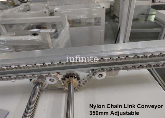 Trasportatore SMT a rulli metallici Trasportatore a maglie PCB a catena in nylon da 4000 mm