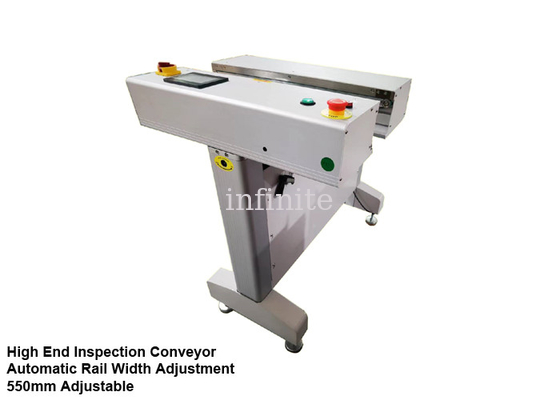 Trasportatore a nastro PCB da 0,5 m a 0,6 m 550 mm con regolazione automatica della larghezza della guida