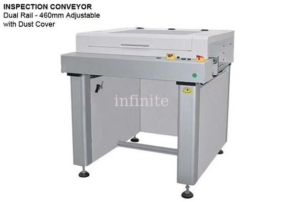 Controllo PLC del trasportatore di ispezione PCB 100VA Dual Rail High-End con copertura antipolvere