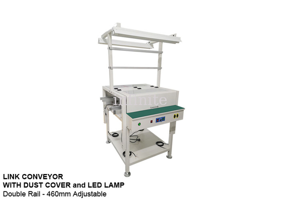 lunghezza dell'attrezzatura di movimentazione del PWB del trasportatore di 460mm SMT 0.5m con la luce del LED